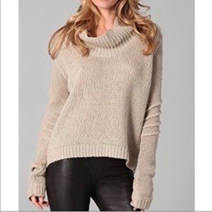 Helmut Lang Cowl Neck Wool Silk Sweater